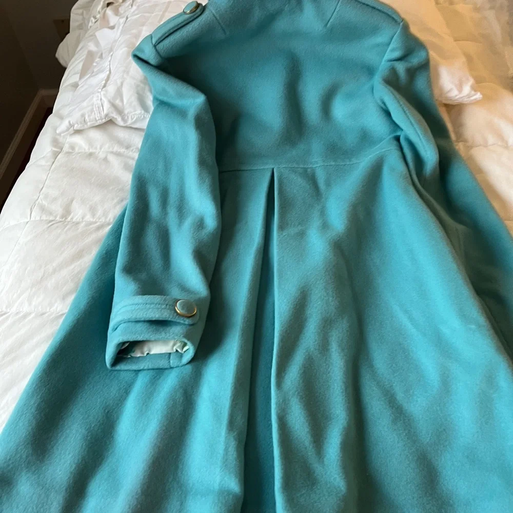 Banana Republic Teal Wool Coat - Picture 5 of 9